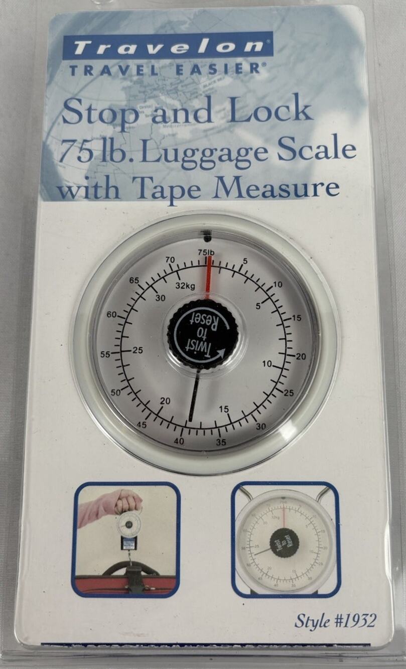 Travelon luggage Scale & Lock With Tape Measurer